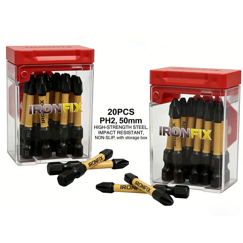 Drill Bit Set - Durable 20pcs PH2 Screwdriver Bits In