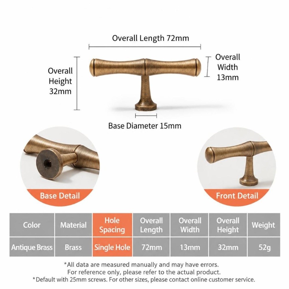 Cabinet Handle Pull - Unique Solid Brass Cabinet Door Handles