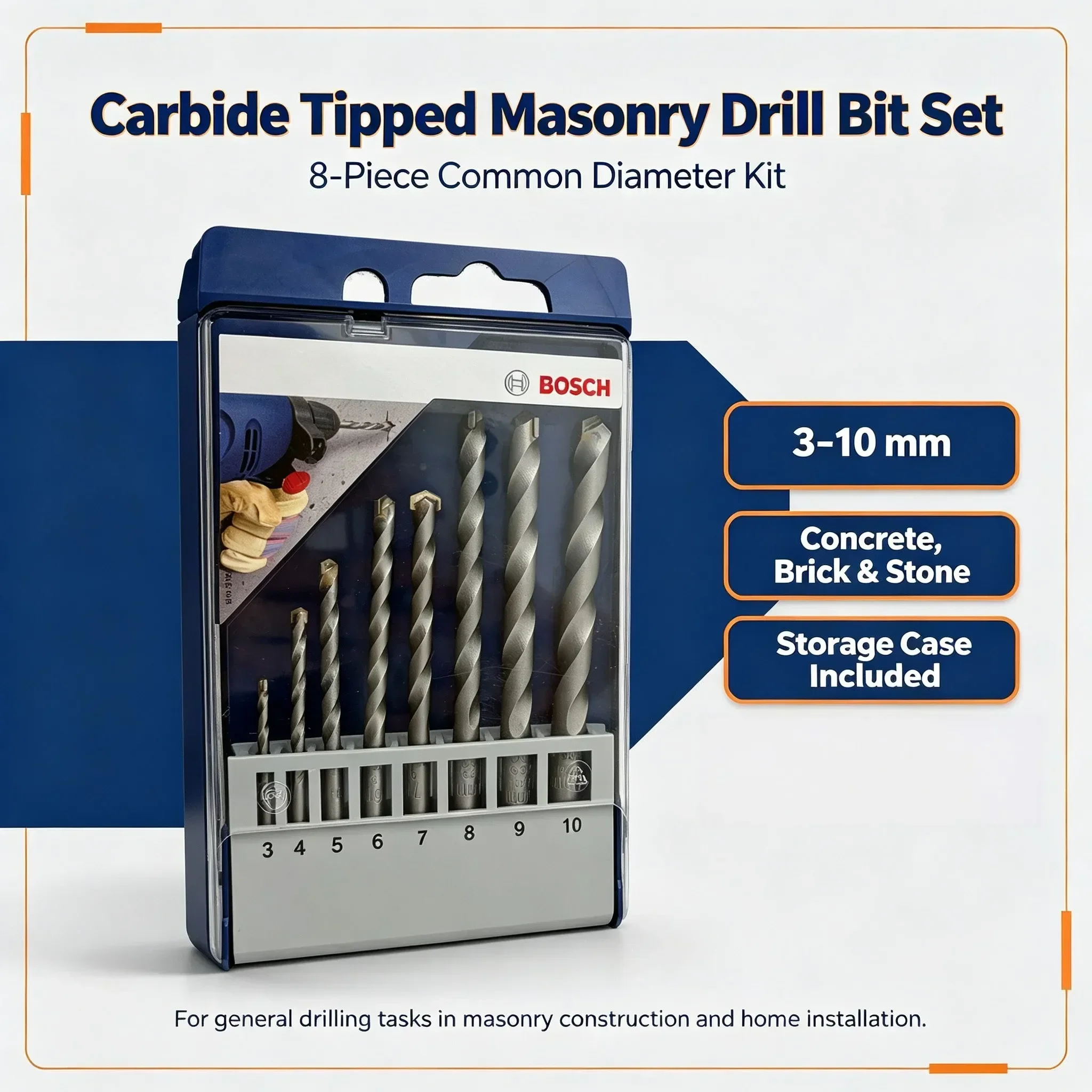 1-8Pcs/lot Bosch Professional  - Drill Bit Set recension och pris