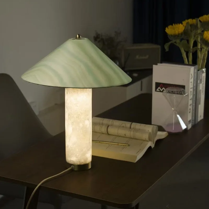 Columnar marble base LED desk  - Home Improvement Ending recension och pris