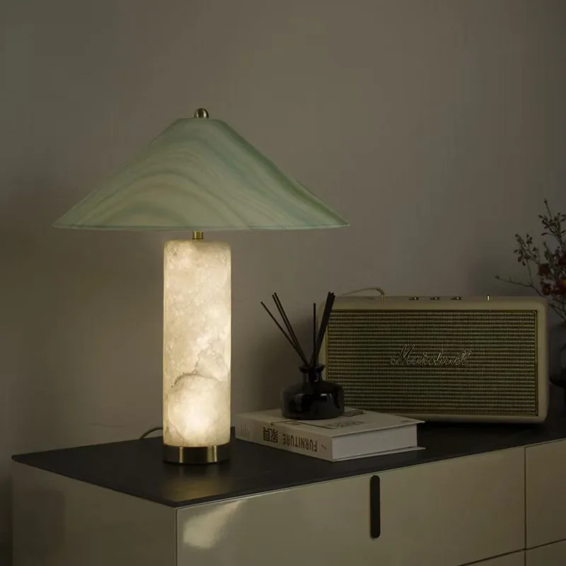 Columnar marble base LED desk  - Home Improvement Ending recension och pris