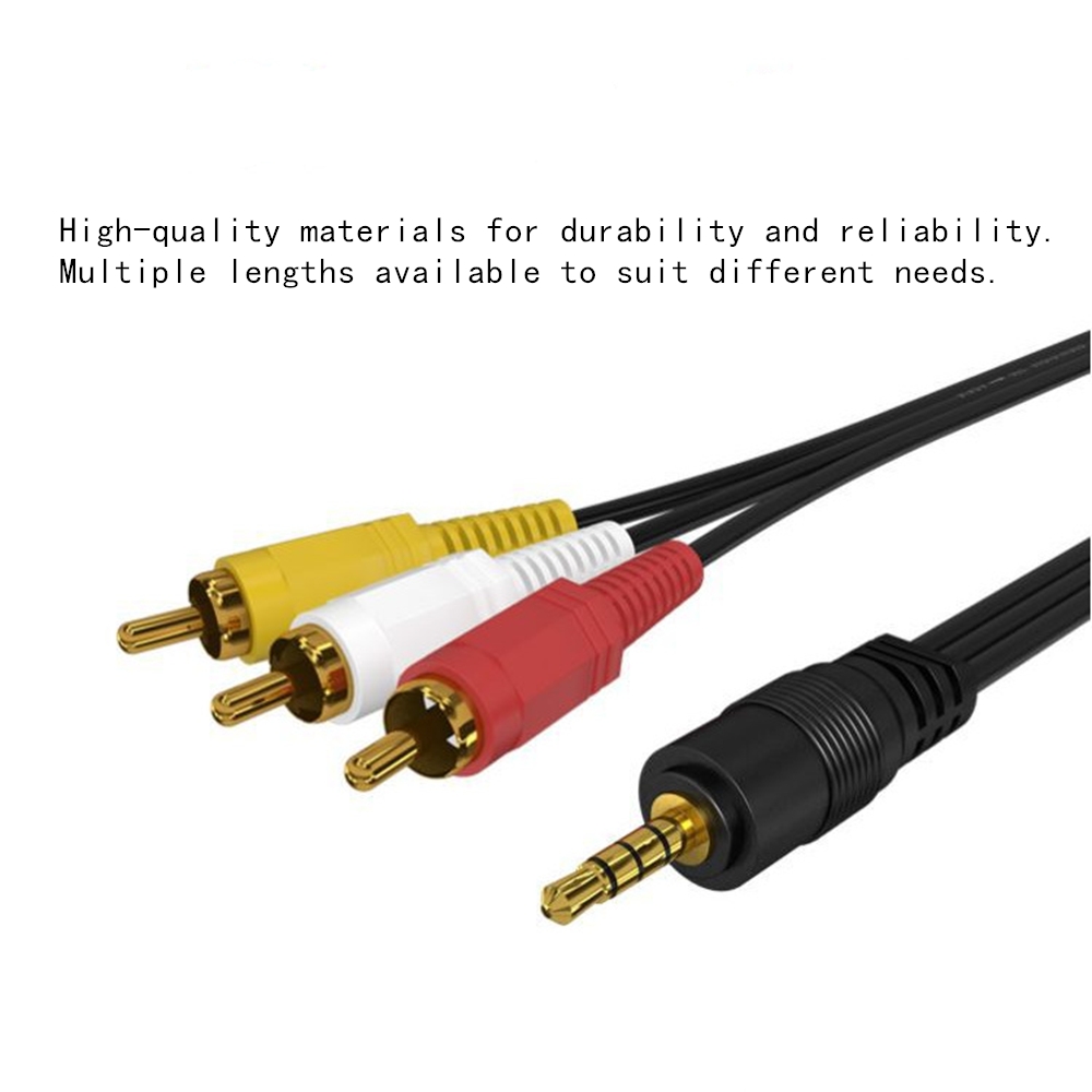 3.5mm to 3 RCA Audio Video Cab - Home Improvement Videos recension och pris