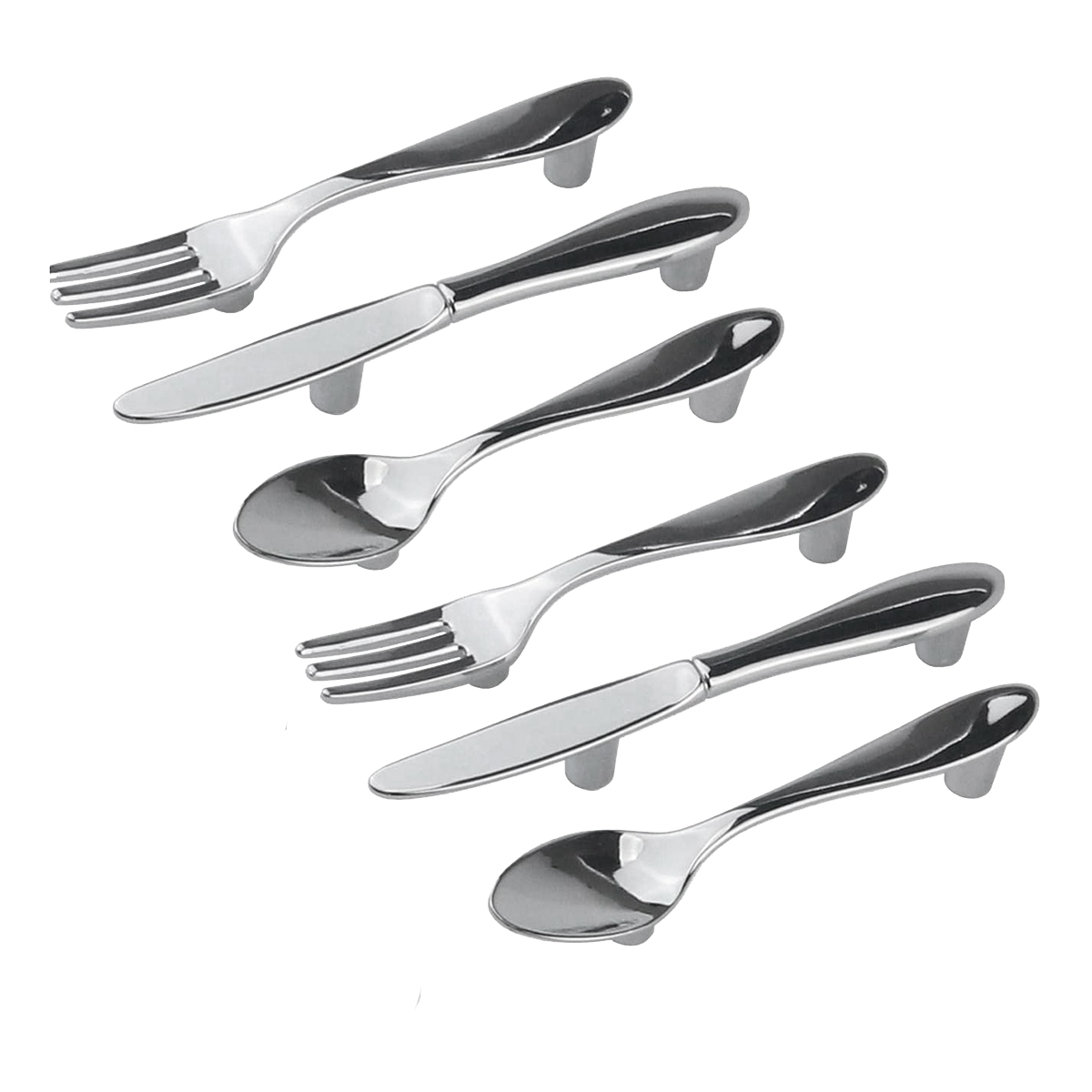 [Promotions]6 PCS Knife Spoon  - Cabinet Handle Pull recension och pris