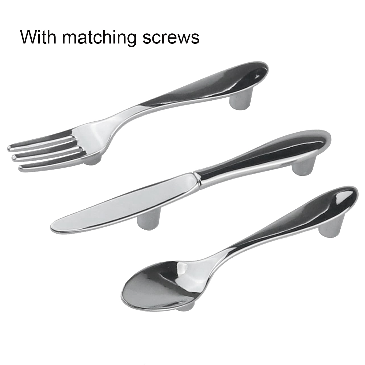 [Promotions]6 PCS Knife Spoon  - Cabinet Handle Pull recension och pris