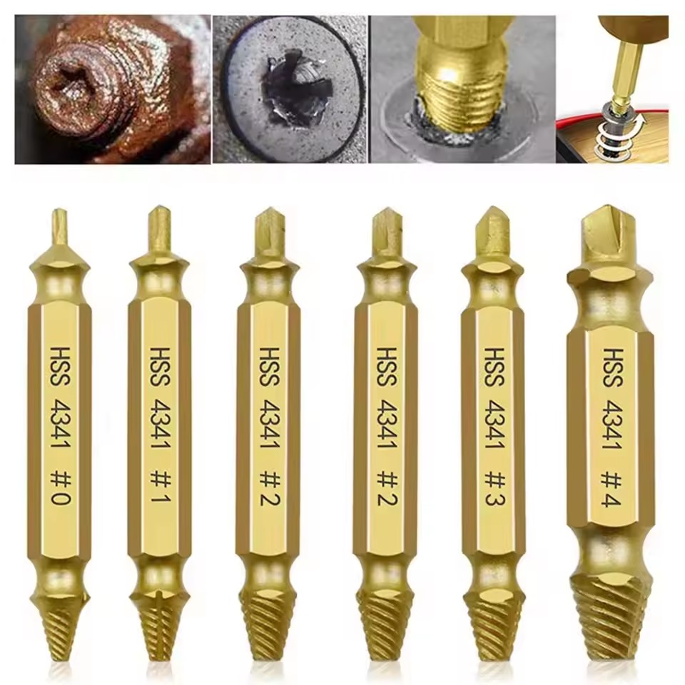 Damaged Broken Screw Extractor - Drill Bit Set recension och pris