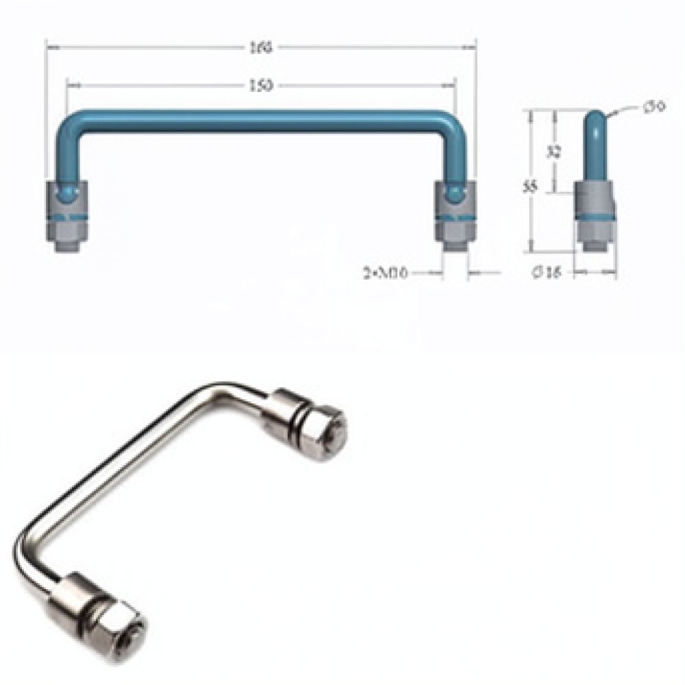 Compact Folding Handle 304 Sta - Cabinet Handle Pull recension och pris