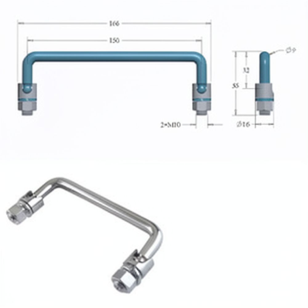 Compact Folding Handle 304 Sta - Cabinet Handle Pull recension och pris